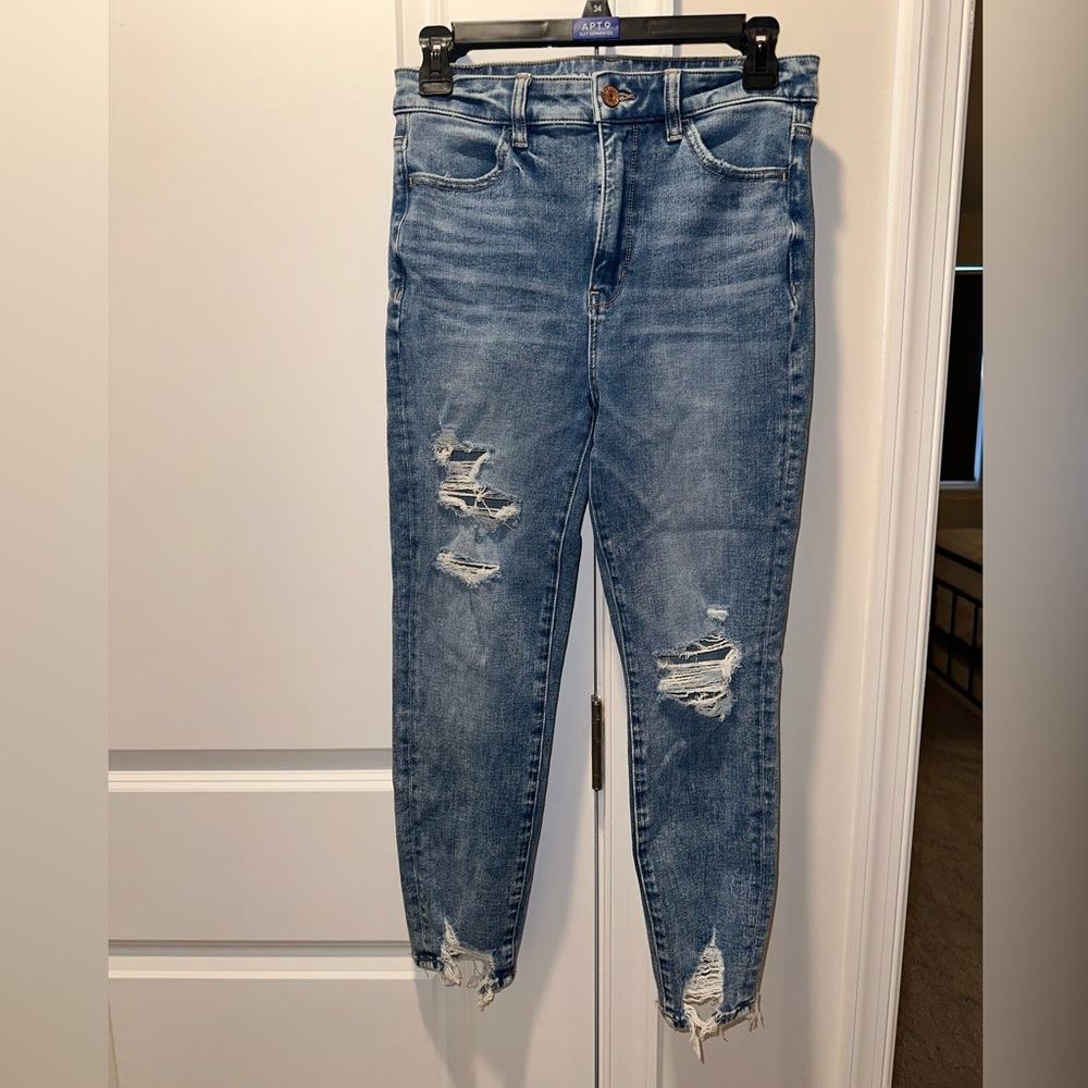 American Eagle Women’s Highest Rise Jeggings Crop Size 8
